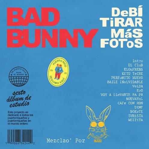 Bad Bunny - Debi Tirar Mas Fotos Album Mix