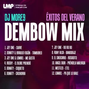 Dembow Mix Exitos Del Verano | Jey One, Donaty, Braulio, Rochy, Angel Dior